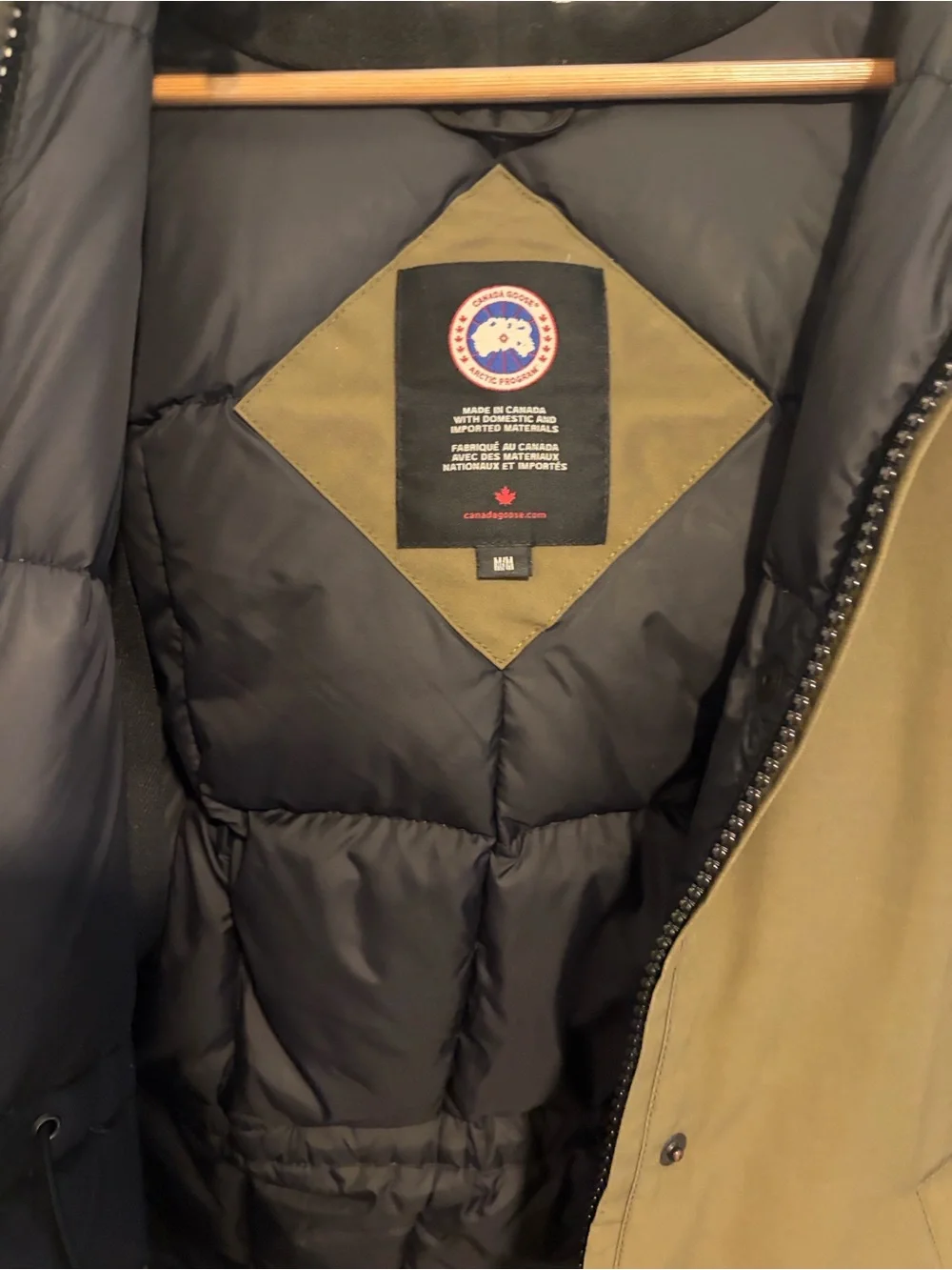 Canada Goose Olive Green Women's Puffer Parka